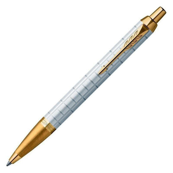 PARKER IM Premium Ballpoint Pen - Pearl with Gold Trim