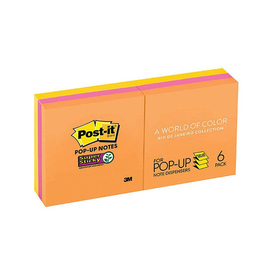 POST-IT Super Sticky Note R330-6SSUC RDJ Popup Pack of 6