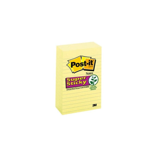 POST-IT Super Sticky 660-5SSCY Lined Yw Pack of 5