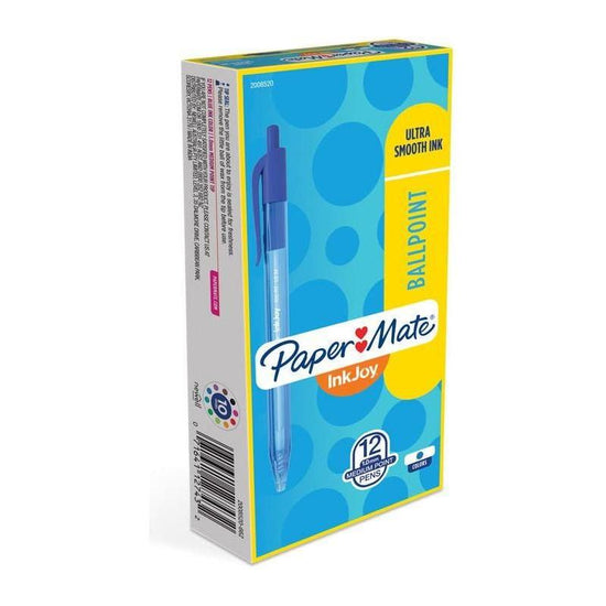 PAPER MATE InkJoy 100RT Ball Pen Blue Box of 12