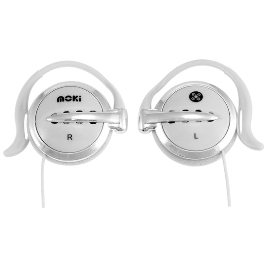 MOKI Clip On Earphones- White
