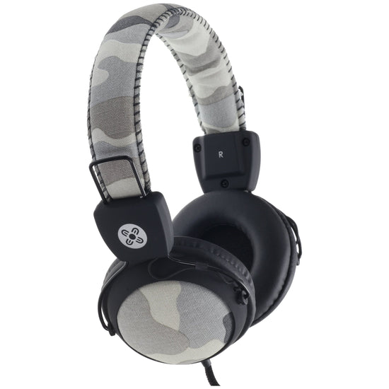 MOKI Camo In-line Mic Grey Headphones