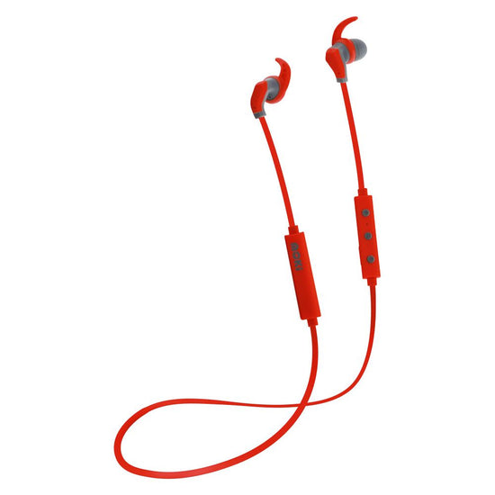 MOKI Hybrid Bluetooth Earphones - Red