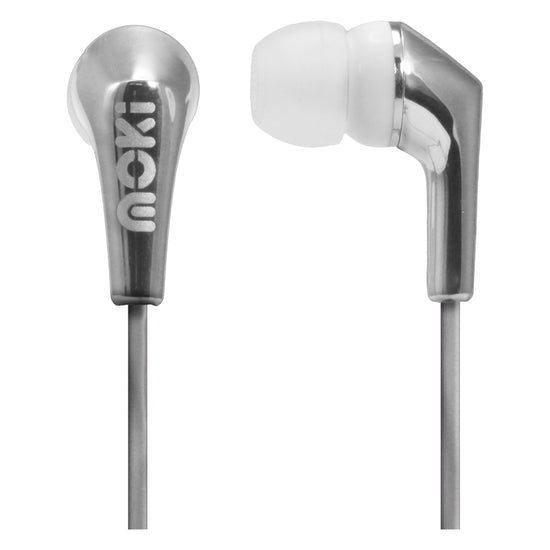 MOKI Metallics Earphone - SILVER