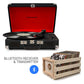 CROSLEY Crosley Cruiser Black - Bluetooth Turntable & Record Storage Crate