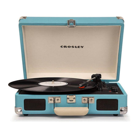 CROSLEY Crosley Cruiser Turquoise - Bluetooth Turntable & Record Storage Crate