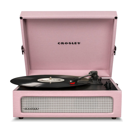 CROSLEY Crosley Voyager Amethyst - Bluetooth Portable Turntable  & Record Storage Crate