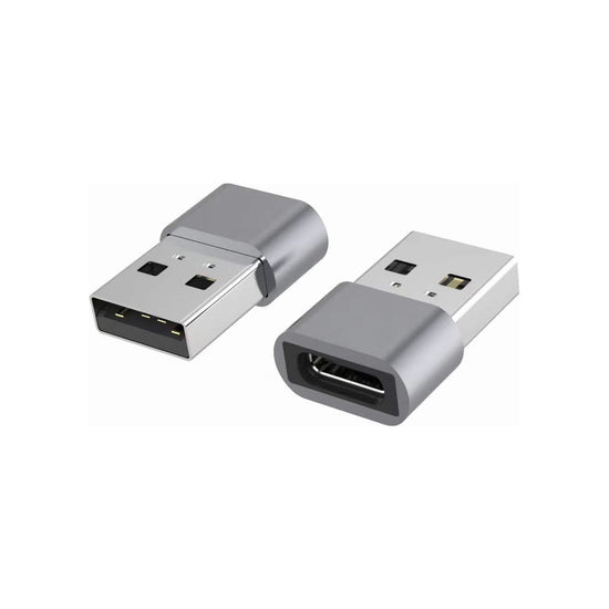 ASTROTEK Type C Female to USB 2.0 Male OTG Adapter 480Mhz For Laptop, Wall Chargers,Phone Sliver 1 Yr