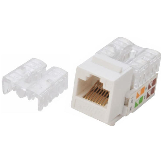 ASTROTEK CAT6 UTP Outlets Network Keystone Jack for Socket kit 10pcs per pack Poly Bag White LS
