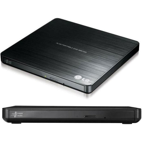 LG GP60NB50 8x Ultra Slim Portable External USB DVD Drive Burner - M Disc Silent Play Jamless Play