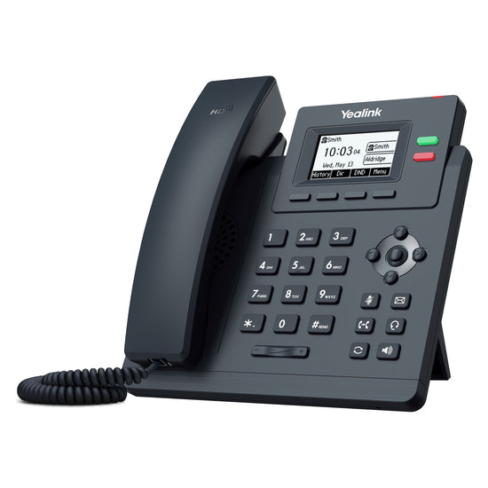 Yealink T31G 2 Line IP phone, 132x64 LCD, Dual Gigabit Ports, PoE. No Power Adapter included