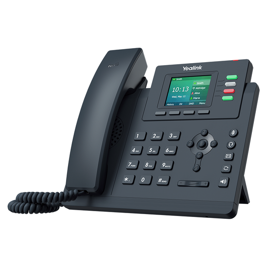 Yealink T33G 4 Line IP phone, 320x240 Colour Display, Dual Gigabit Ports, PoE. No Power Adapter included