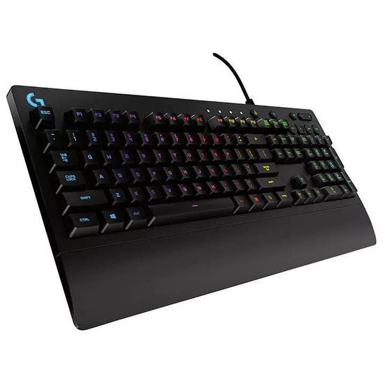 LOGITECH G213 Prodigy RGB Gaming Keyboard, 16.8 Million Lighting Colors Mech-Dome Backlit Keys Dedicated Media Controls Spill-Resistant Durable LS