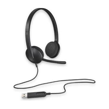 Logitech H340 Plug-and-Play USB headset with Noise Cancelling Microphone Comfort Design fro Windows Mac Chrome