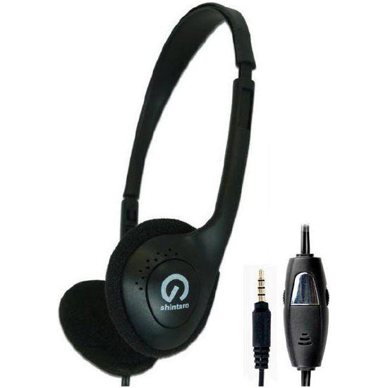 Shintaro Stereo Headset With Inline Microphone Single Combo 3.5mm Jack