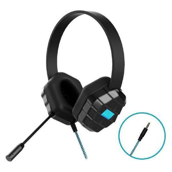 Gumdrop DropTech B1 Kids Rugged Headset with Microphone - Compatible with all devices with a 3.5mm headphone jack Bulk packaged in Poly bag