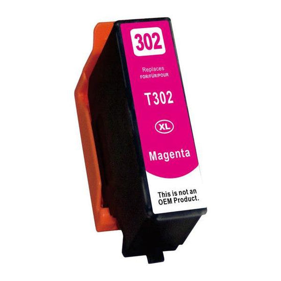 Magenta Compatible Inkjet Cartridge Replacement for 302XL Magenta