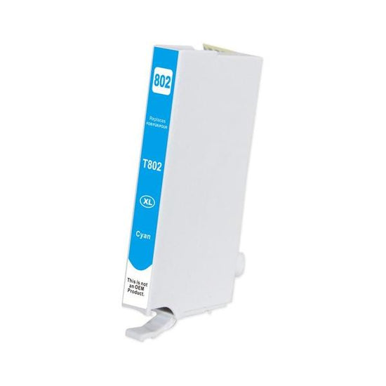 Cyan Compatible Inkjet Cartridge Replacement for 802XL