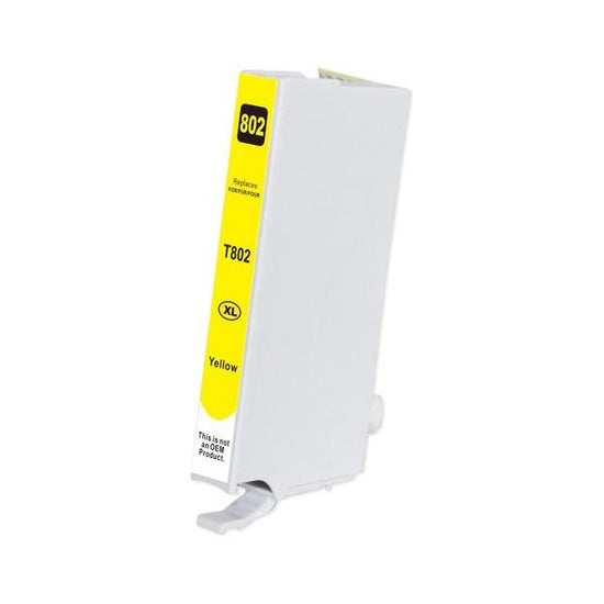 Yellow Compatible Inkjet Cartridge Replacement for 802XL