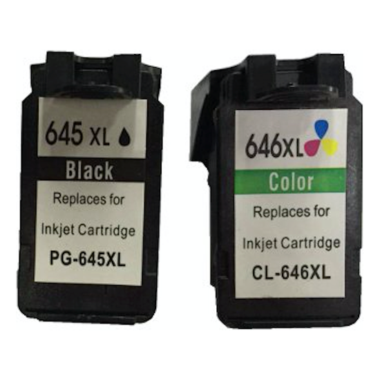 Remanufactured Value Pack 1 x PG645XL Black & 1 x CL646XL Colour *New Chip