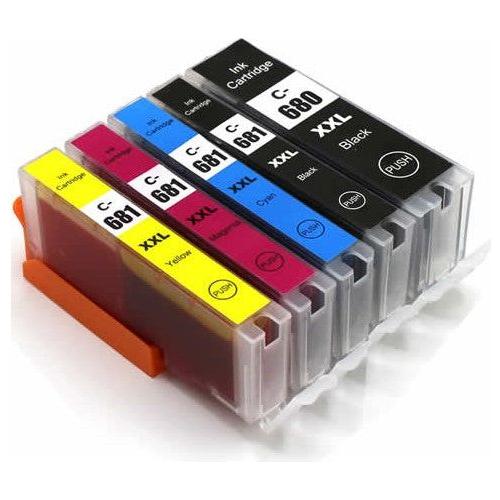 PGI-680XXL CLI-681XXCL Compatible Inkjet Set 5 Cartridges [Boxed Set]