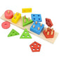 Wooden Educational Preschool Blocks Puzzle for 3 to 5 Year Old Kids Toys