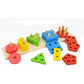 Wooden Educational Preschool Blocks Puzzle for 3 to 5 Year Old Kids Toys
