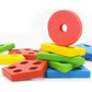 Wooden Educational Preschool Blocks Puzzle for 3 to 5 Year Old Kids Toys