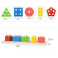 Wooden Educational Preschool Blocks Puzzle for 3 to 5 Year Old Kids Toys