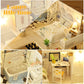 Dollhouse Miniature with Furniture Kit Plus Dust Proof and Music Movement - Happy time (1:24 Scale Creative Room Idea)