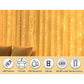 USB Powered 300 LED Curtain String Light with 8 Modes and Remote Control for Bedroom Party Wedding Decorations