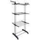 3 Tier Foldable Clothes Drying Rack for Laundry Dryer with Hanger Stand Rail Indoor