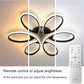 Modern LED Chandelier Flush Mount Lamp Remote Control (60cm)