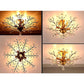 Crystal Chandelier Vintage, 5 Lights, Gold