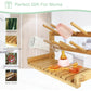 CARLA HOME Portable Bamboo Baby Bottle Drying Rack