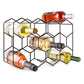 14 Bottle Freestanding Modern Metal Countertop Wine Rack Countertop