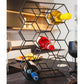 14 Bottle Freestanding Modern Metal Countertop Wine Rack Countertop