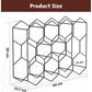 14 Bottle Freestanding Modern Metal Countertop Wine Rack Countertop