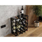 Freestanding Metal Wine Rack for 25 Bottles