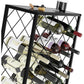 Freestanding Metal Wine Rack for 25 Bottles
