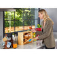 Double Layer Bamboo Bread Box for Kitchen Counter with Large Capacity and Transparent Window