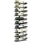 Metal Wall Mount Wine Rack for Wine Bottles, Liquor, Champagne (Holds 10 Bottles)