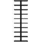 Metal Wall Mount Wine Rack for Wine Bottles, Liquor, Champagne (Holds 10 Bottles)