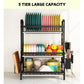 Dish Drying Rack 3 Tier Large Capacity Kitchen Storage with Utensil and Cutting Board Holder