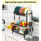 Dish Drying Rack 3 Tier Large Capacity Kitchen Storage with Utensil and Cutting Board Holder