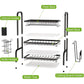 Dish Drying Rack 3 Tier Large Capacity Kitchen Storage with Utensil and Cutting Board Holder