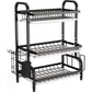 Dish Drying Rack 3 Tier Large Capacity Kitchen Storage with Utensil and Cutting Board Holder