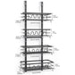 4 Tier Adjustable Baskets Over Door Pantry Organiser for Home Kitchen
