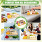 CARLA HOME Bamboo Charcuterie Board with Lid & Handle ideal Gift for Kitchen, Party & Picnic (6 Compartments)