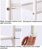 CARLA HOME 3-Tier Over The Toilet Storage Rack with Hooks & Paper Holder for Bathroom & Laundry Room